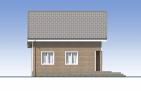 Одноэтажный дом с мансардой и террасой